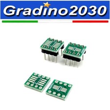 5x Adattatore SOP8 SSOP8 TSSOP8 su DIP8 Modulo Convertitore Sviluppo PCB