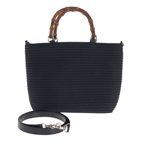 Borsa gucci bambù tela smalto - tela,