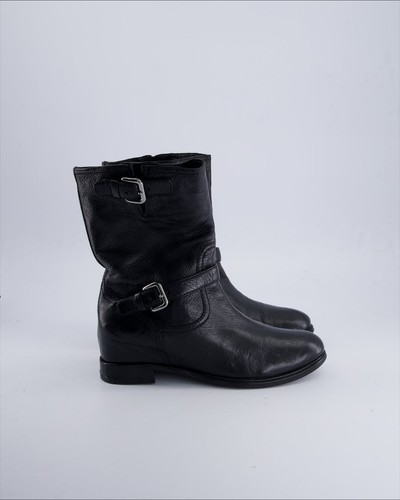 Stivaletto prada pelle nero - stivaletto,