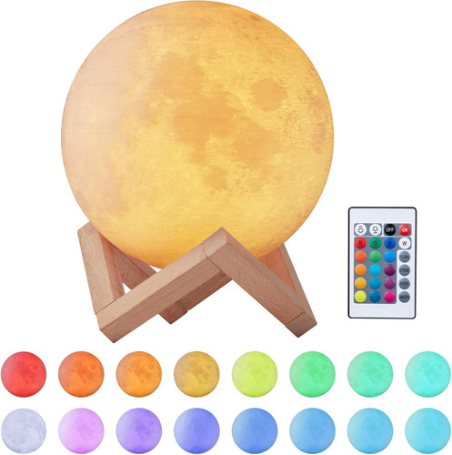 Lampada luna luce notturna - lampada,