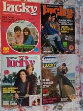 Lotto 4 fotoromanzi LUCKY LANCIO ORIGINALI A COLORI ANNI 80 OTTIMI ATTORIDIVERSI