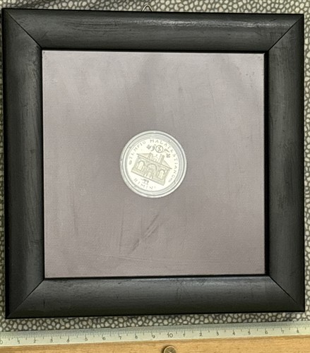 Quadretto medaglia argento - medaglia,