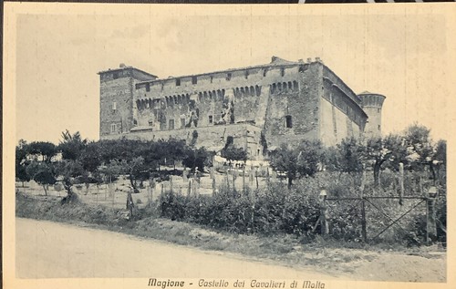 Cartolina castello magione - cartolina,