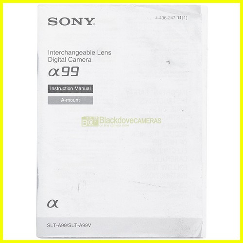 Sony dslr alpha a99 - sony,