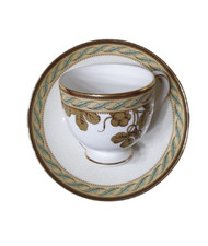 Wedgwood Set 4 Tazze Tazzine Caffè in Porcellana Golden Bird Coffee Cups