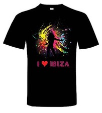 MAGLIETTA I LOVE IBIZA - Space Pacha Clubbing Clubwear Amnesia - Taglia S - XXXL