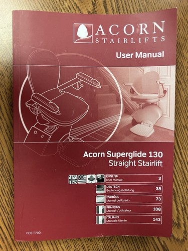 Acorn stairlift superglide 130 - acorn,