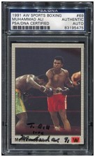 Autografo Muhammad Ali firmato