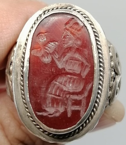 Anello corniola roma intaglio - roma,