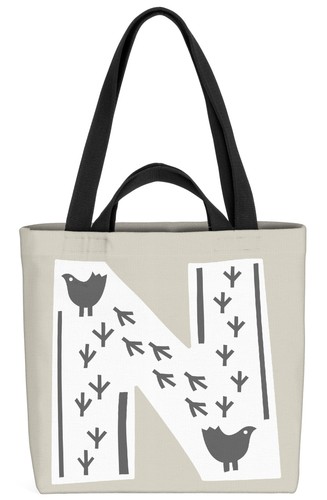 Borsa decorativa lettere - n,