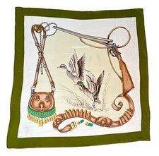 VINTAGE seta SCIARPA BANDANA