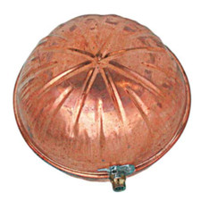 SFERA IN RAME TONDA mm 90 CON INNESTO FILETTATO PER GALLEGGIANTE termo camino