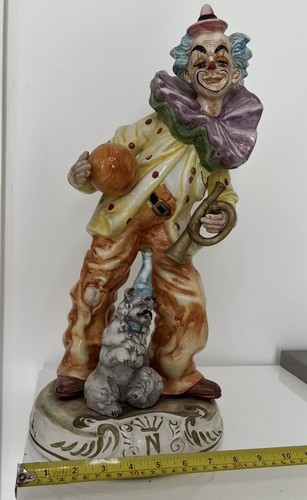 Statuina pagliaccio cane - pagliaccio,