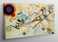 QUADRO MODERNO STAMPA TELA MODERNI QUADRI KANDINSKY COMPOSIZIONE 8 ASTRATTO 155