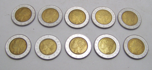 10x 500 lire - 500,