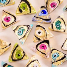 Perla di Murano triangolare