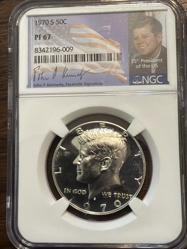 1970 proof kennedy ngc - kennedy, 50¢