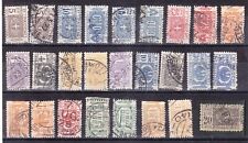 1914 1927 PACCHI POSTALI nodo Savoia con 20 lire + Aquila  LOTTO 26 bolli USATI