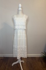J. Abito midi Crew bianco con