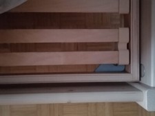 LETTO MATRIMONIALE IN LEGNO NATURALE con doghe Dorsal