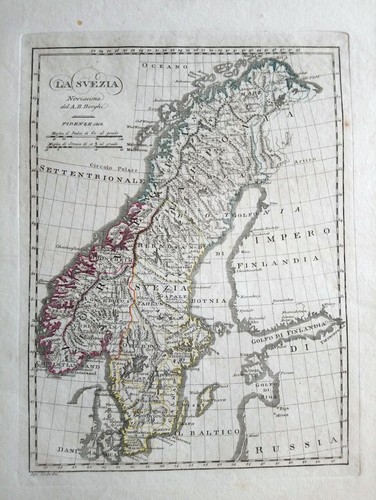 1819 bartolomeo borghi mappa - borghi,