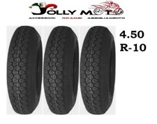 3 PNEUMATICI 4.50-10 PR8 DEESTONE per PIAGGIO APE MP 501 -600- 601 1 Ant +2 Post