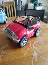 2004 Mattel Barbie Cali bambina jeep rosso passeggino dune Sun Beach 2 posti auto