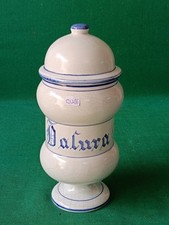 VASO SPEZIALE ALBARELLO DA FARMACIA DATURA PORCELLANA VECCHIA BASSANO. CU26