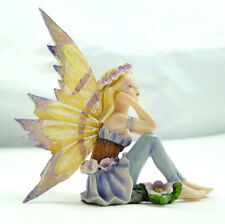 FATINA STATUINA DIPINTA A MANO LES ALPES ORIGINALE COLLEZIONISMO IDEA REGALO