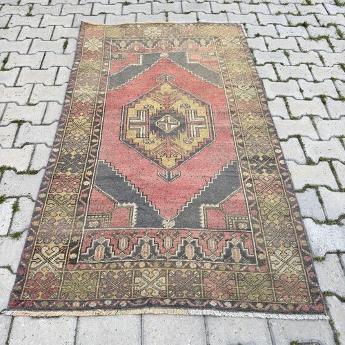 Tappeto turco vintage oushak - tappeto,