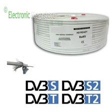 MATASSA CAVO COASSIALE PER ANTENNA TERRESTRE SATELLITARE SAT DVB-T 5 mm DA 100 M