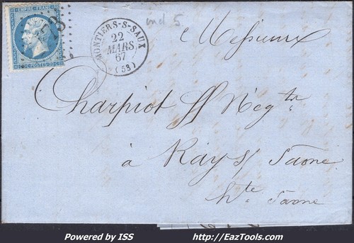 France sur lettre - sur,