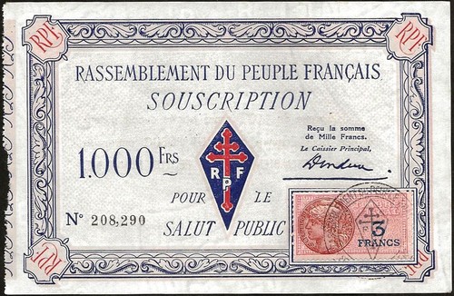 Francia banconota di 1000 - francia,