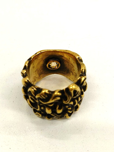 Anello gucci lion head mane - anello,