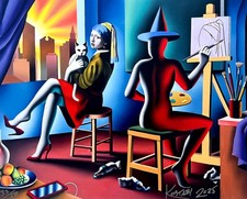 MARK KOSTABI 50x40 serigrafia su carta " Twilight whispers "