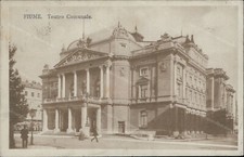 cu16 cartolina fiume teatro comunale 1931 croazia croatia