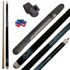 Stecca Pool JOLLY CIELO S23 2 pezzi lunghezza 145 cm cuoio 13 mm con portagesso