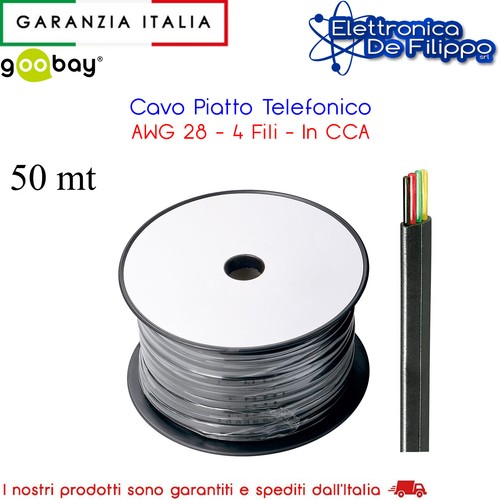 Cavo piatto telefonico - cavo, awg