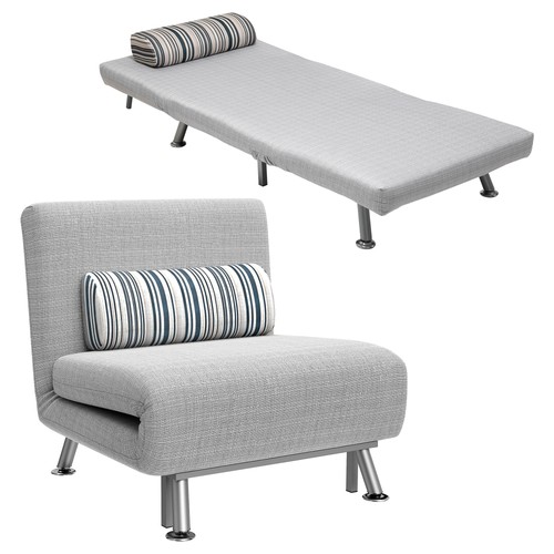 Homcom poltrona letto - poltrona, singolo