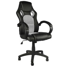 Sedia Poltrona Da Ufficio Direzionale Ruote Girevoli Sportiva Racer Gaming Bianc