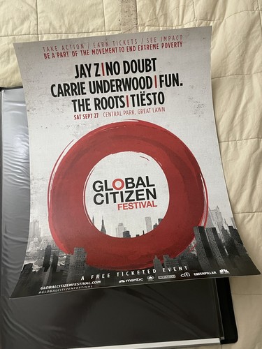 Poster global citzen festival - citzen,