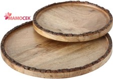 VASSOIO Legno tondo marrone