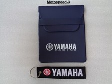 porta documenti yamaha  blu  scuro + portachiavi 