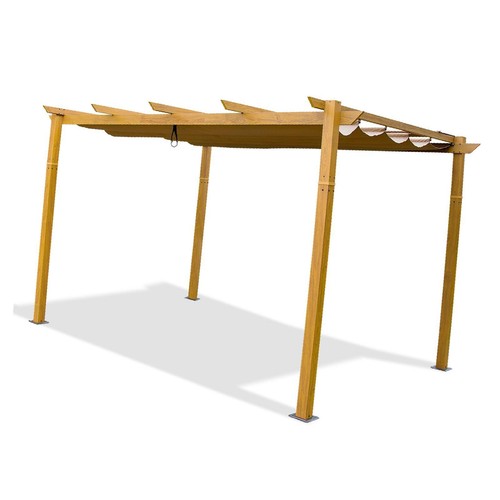 Aluminum pergola with teak - pergola,