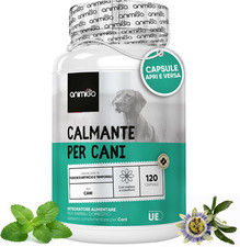 Calmante per Cani 120 Capsule, Tranquillante per Cani per Stress E Paura, Calman