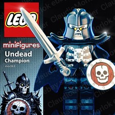 ⭐ LEGO Undead Warrior Champion Minifigure moc063 custom Non Morto Scheletro