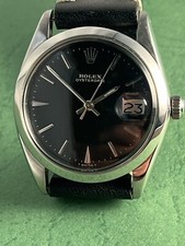 Rolex Precision Date Ref.6694 Case Steel 34 Mm Black Dial Gilt Silver Prints1964