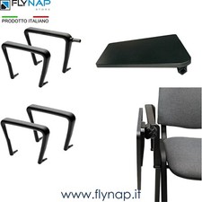 BRACCIOLI TAVOLETTA SCRITTORIO SNODO SEDIA UFFICIO CONFERENZA ATTESA