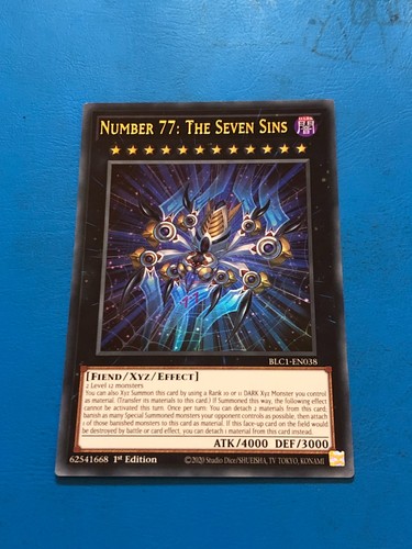 Yugioh ultra rare number - rare, 77