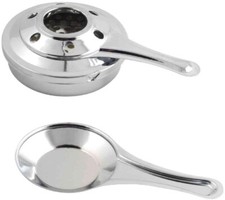 Fornellino Fonduta Cromato per
